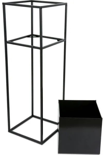 Stojan na kvety 70x24 cm čierna