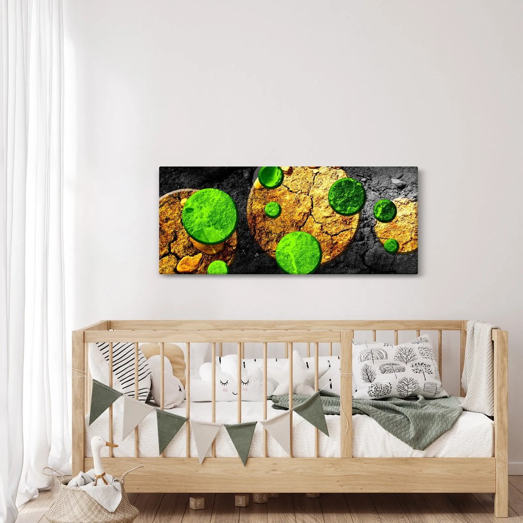 Obraz abstrakcie - Guľa (120x50 cm)
