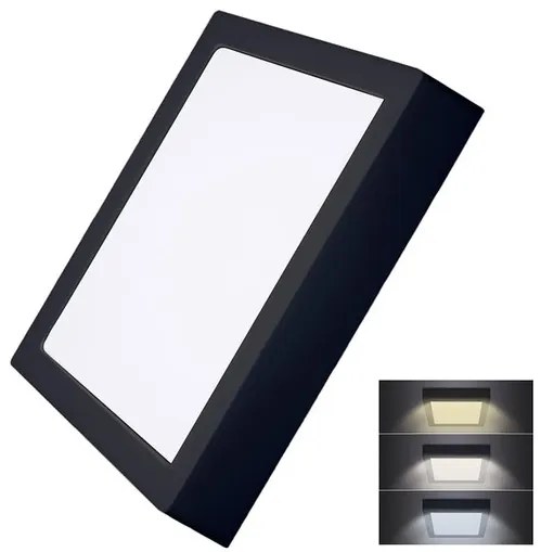 LED svetelný panel Solight čierna WD175-B