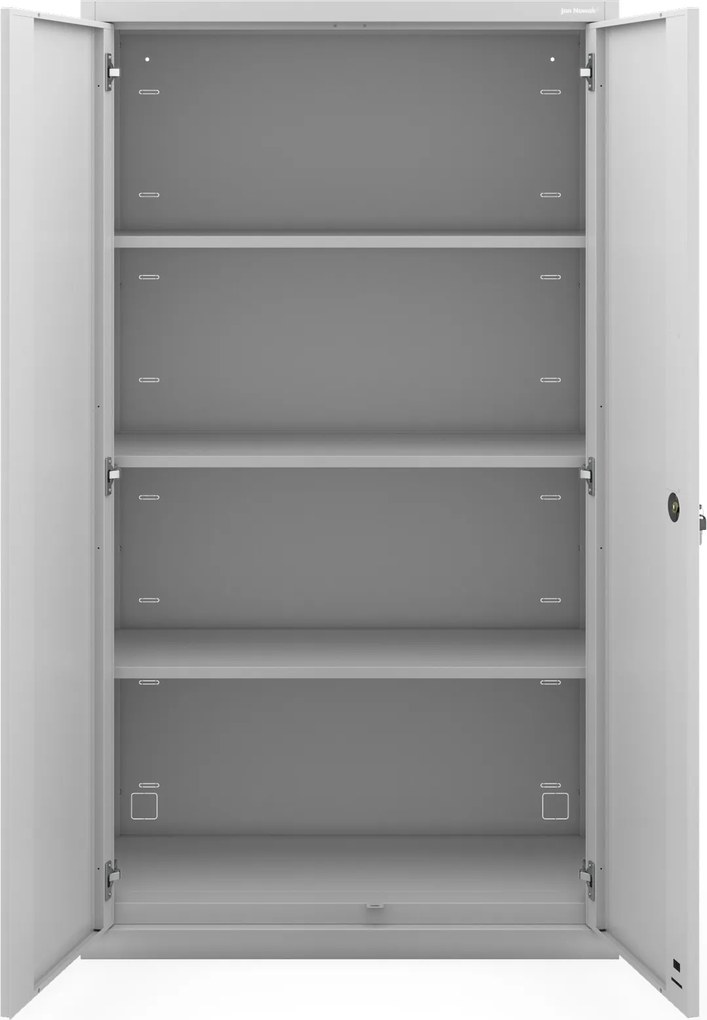 Kovová modulárna multifunkčná skriňa na podstavci sivá MEGAN 1600 x 900 x 400 mm