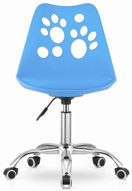 Otočná stolička PRINT - modrá