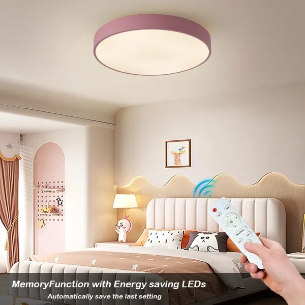 Brilagi - LED stmievateľné stropné svietidlo POOL LED/60W/230V 3000-6000K 50 cm ružové+DO