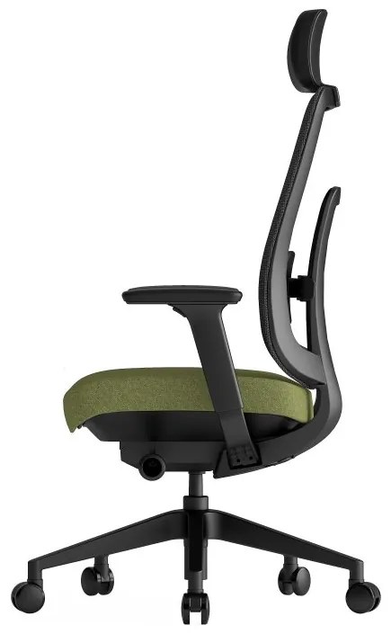 Kancelárska ergonomická stolička K42 — sieť, látka, čierna / viac farieb Zelená