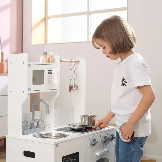 Detská kuchynka s tabuľou Viga 44081 PolarB biela
