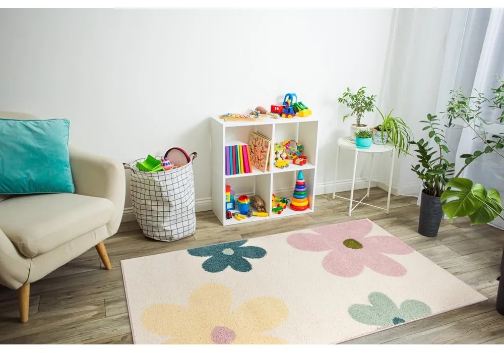 Slonovinový detský koberec 120x170 cm Lolly Cream – FD
