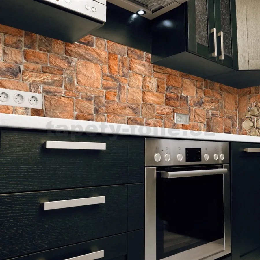 Obkladové panely 3D PVC TP10007349, cena za kus, rozmer 980 x 498 mm, ukladaný kameň prírodný, GRACE