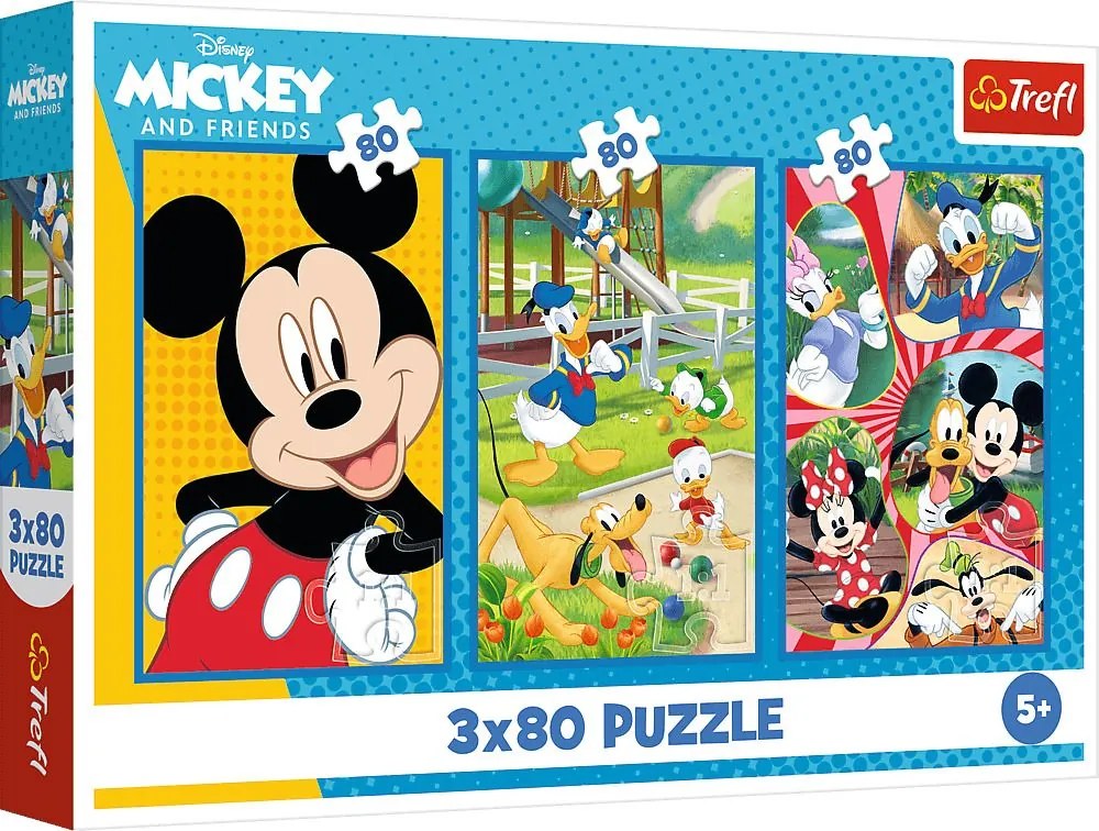 Trefl Puzzle 3x80 Mickey Mouse
