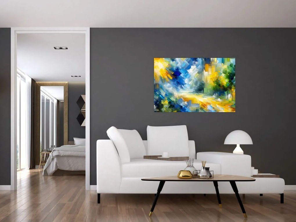 Obraz - Abstraktný slnečný deň (90x60 cm)