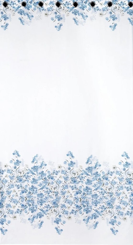 ZÁVES NA KRÚŽKOCH NOA 140X250 CM KVETY