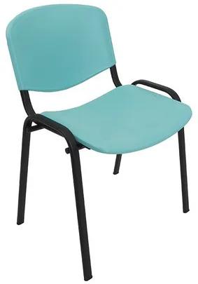 Konferenčná plastová stolička ISO Modrá