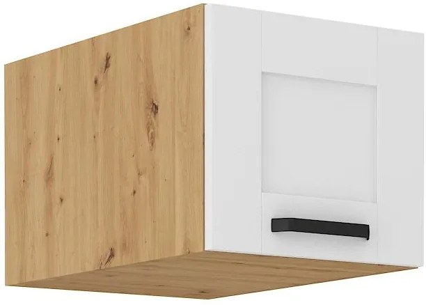 Horná kuchynská skrinka Lucid 40 NAGU-36 1F (korpus: dub artisan + front: mdf biela). Vlastná spoľahlivá doprava až k Vám domov. 1134623