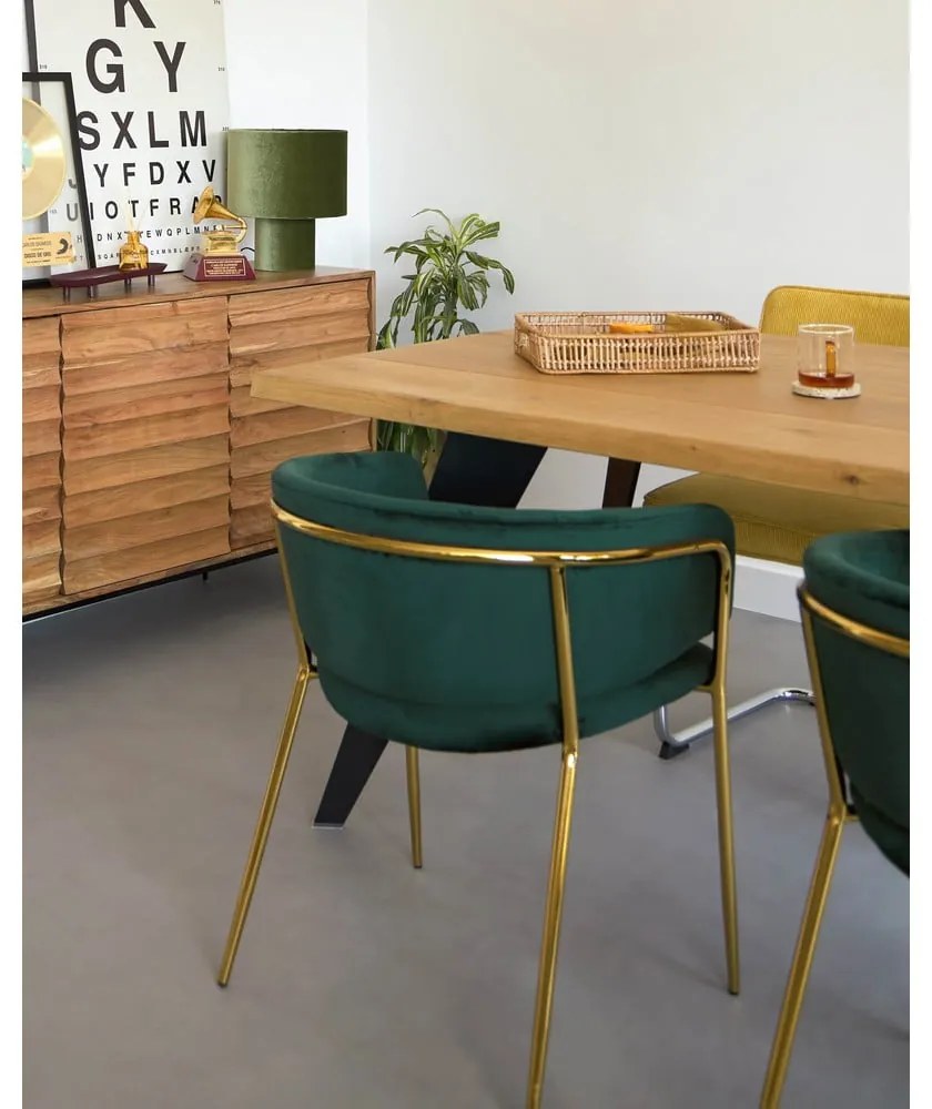 Jedálenský stôl s doskou v dubovom dekore 90x160 cm Koda – Kave Home