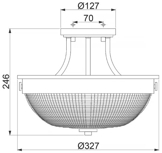 Quoizel QZ-MANTLE-SF-IS - Prisadený luster MANTLE 2xE27/60W/230V lesklý chróm