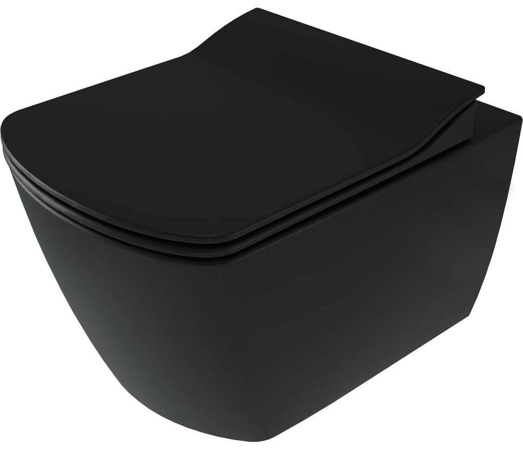 Deante Blur, záchodová WC misa s funkciou bidetu 525x372x349 mm, čierna matná, DEA-CDZ_NWPW