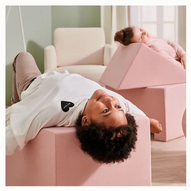 Penová prekážková dráha ihrisko 270 cm + bazén 60x30 cm ružová