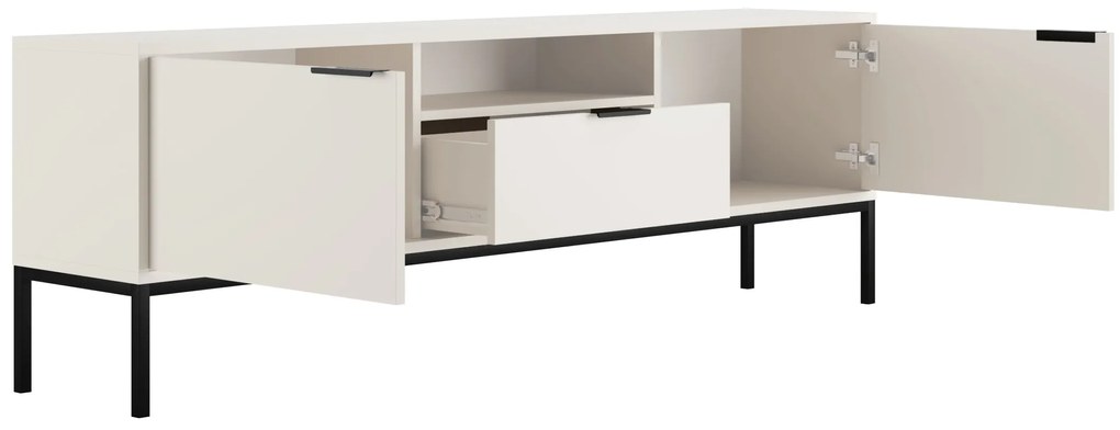 Televízny stolík Austin 175 cm biely/čierny