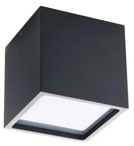 LED2 - LED Vonkajšie stropné svietidlo CUBE LED/12W/230V antracit IP54