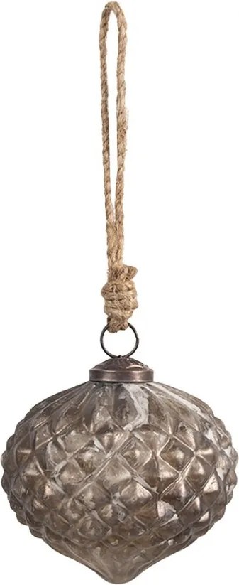 Sklenená vianočná ozdoba Éclat Bronze XS - 8*8 cm