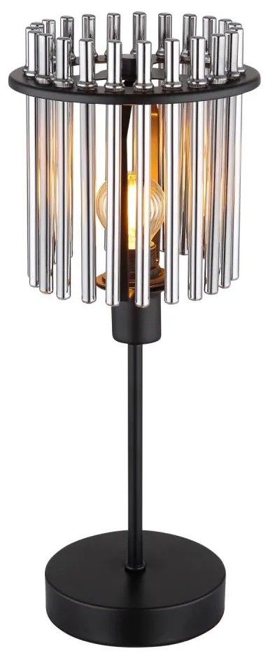 Globo 15698T - Stolná lampa GORLEY 1xE14/40W/230V pr. 15 cm čierna