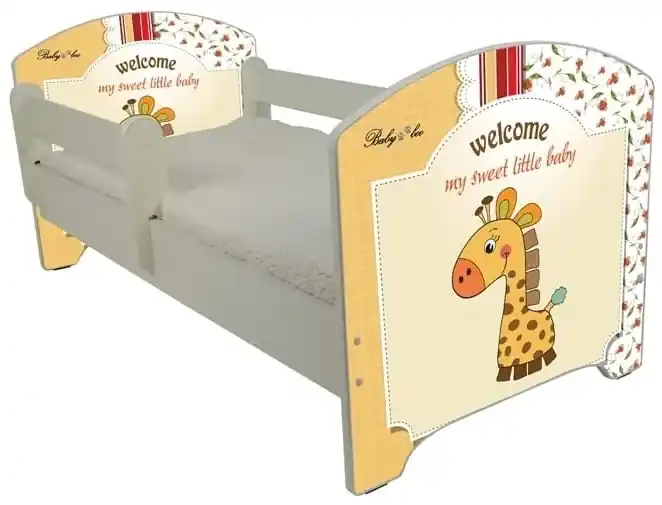 Raj posteli Detská posteľ " Sladká Žirafa " OskAR biela | BIANO