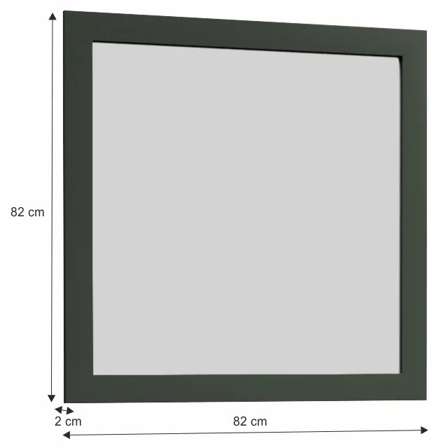 Zrkadlo na stenu Provance LS2 - zelená