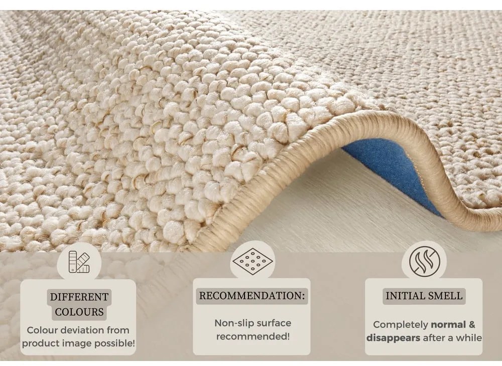 Krémový koberec 160x240 cm Wolly – BT Carpet