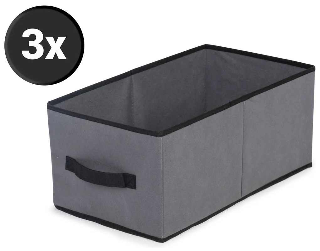 Textilná šatníková skriňa Massido MS-800 + šuflíky - grafitová