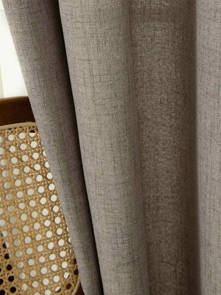 Závesy Zara sivohnedá – 140 × 250 cm (2 ks)