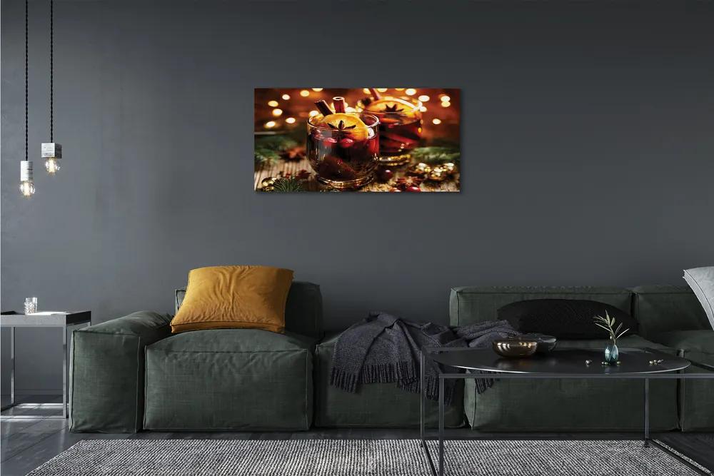 Obraz canvas Winter škoricový čaj 120x60 cm