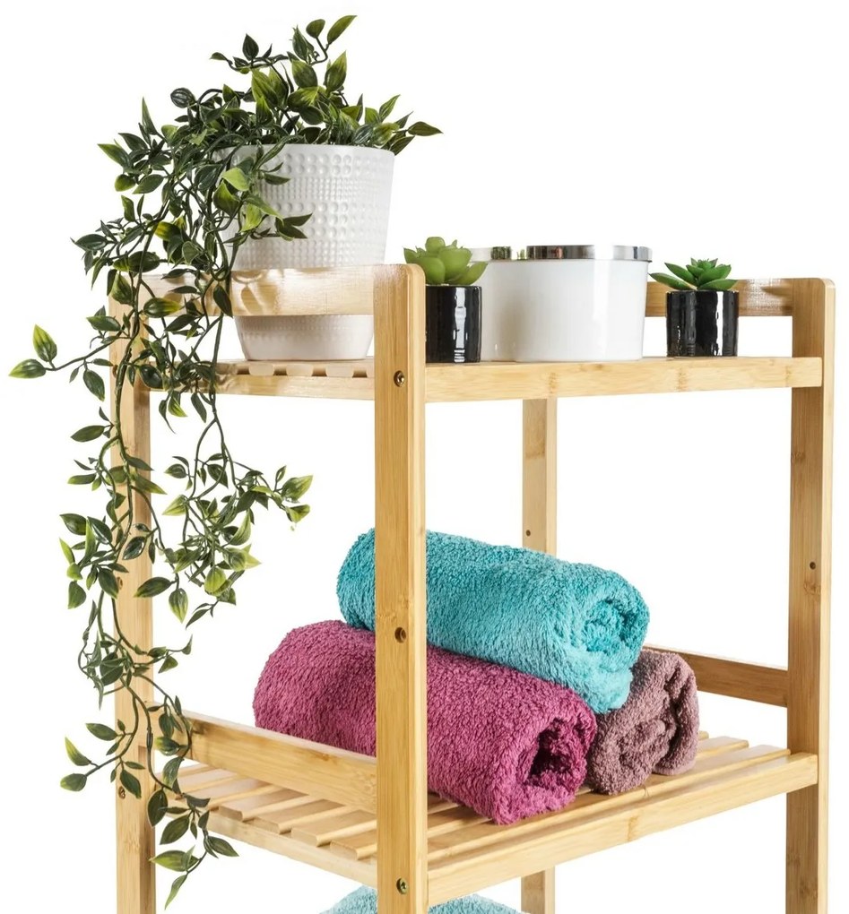 G21 Bambusová policová jednotka, 3 police, 3 poschodia