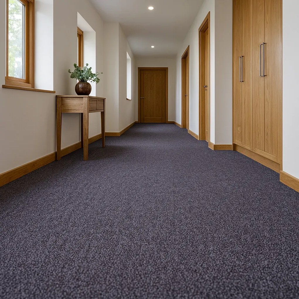 Metrážny koberec Baltic 77, na mieru, šíře 4m, šedá, ab (mriežka), chodba / predsieň, Betap