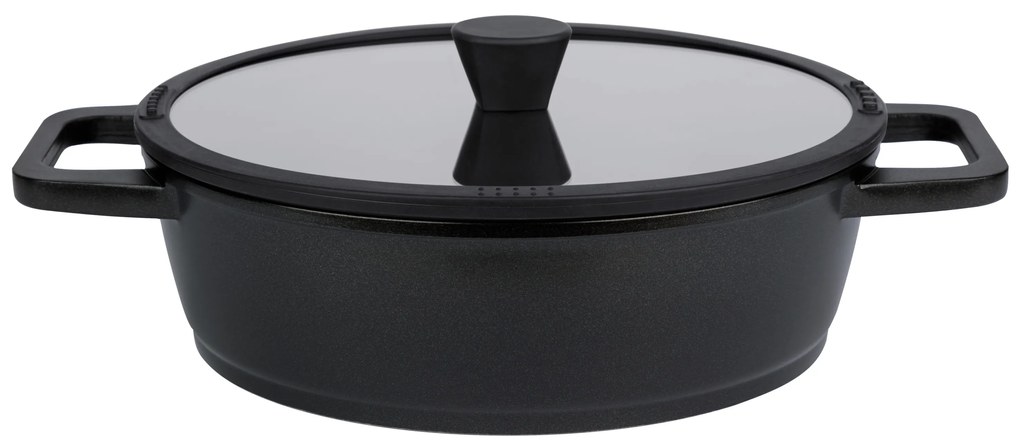 Livarno home Hrniec s pokrievkou, 28 cm (čierna)  (100383587)