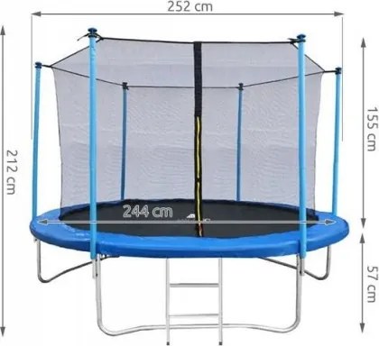 Záhradná trampolína Malatec 8FT/252 cm - T7982