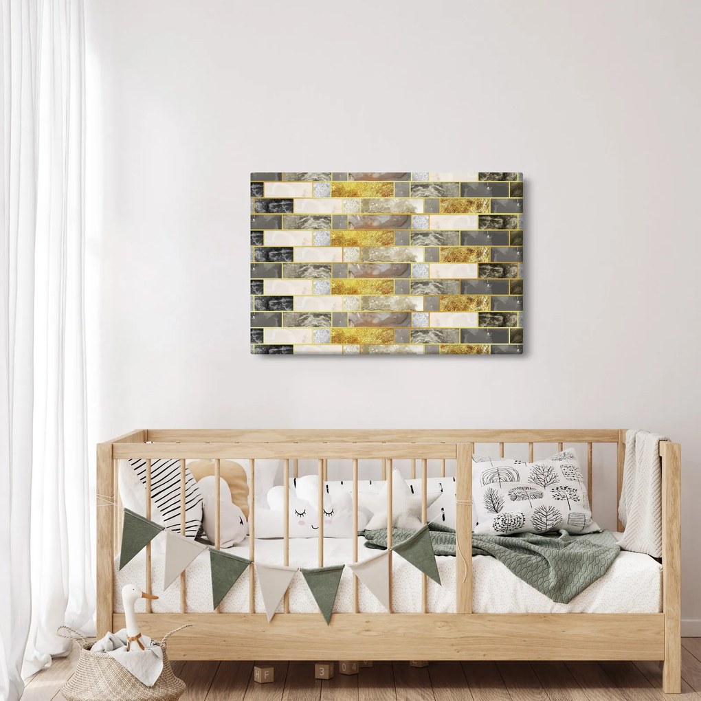 Obraz - Dekor s textúrami (90x60 cm)