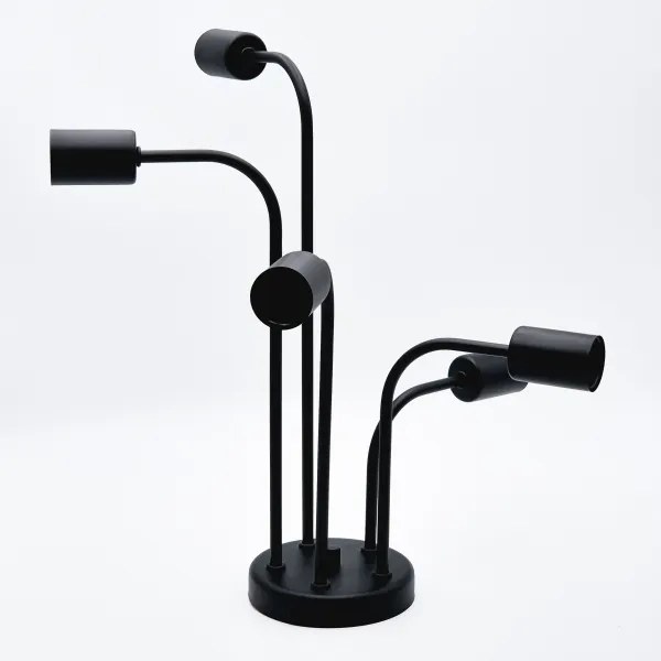 Prisadený luster TRINITY 5xE27/15W/230V čierna