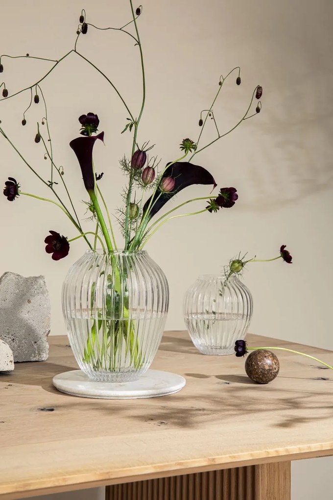 KÄHLER Sklenená váza Hammershøi Clear 18,5 cm