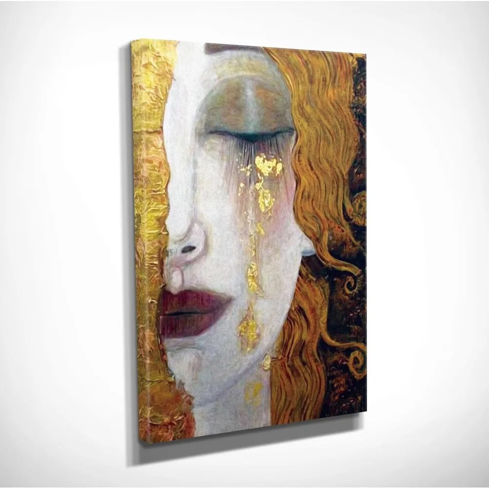 Nástenná reprodukcia na plátne Gustav Klimt Golden Tears, 30 × 40 cm