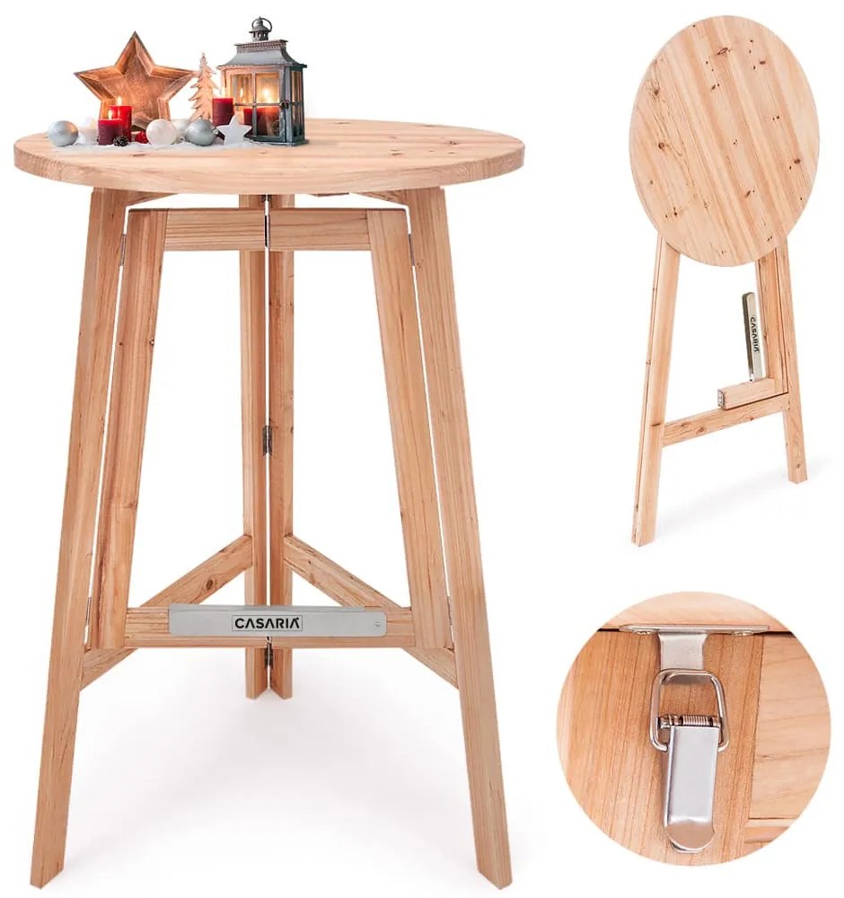 InternetovaZahrada Barový skladací stôl - Ø78 cm