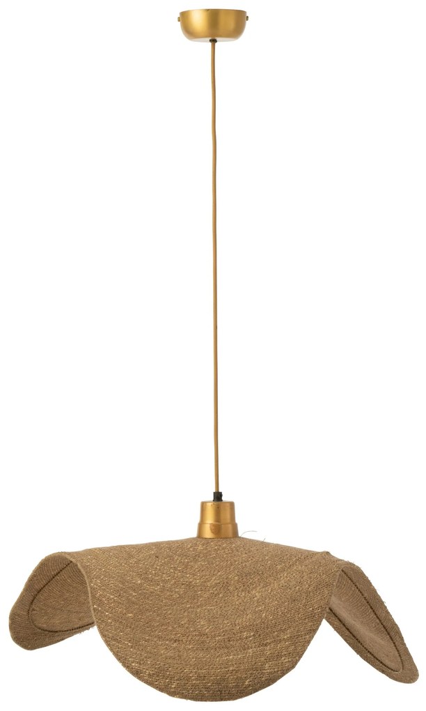 Prírodné stropné svetlo s tienidlom z trávy Moonj M - 65*75*8 cm