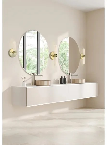 Searchlight 10371SB - LED stmievateľné kúpeľňové nástenné svietidlo ABERDEEN LED/7W/230V IP44 mosadz