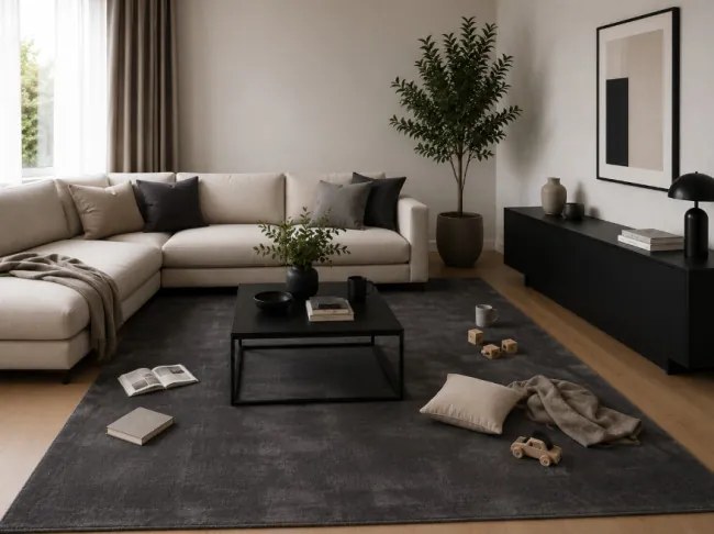 Koberec MODERN 3795 tmavosivý