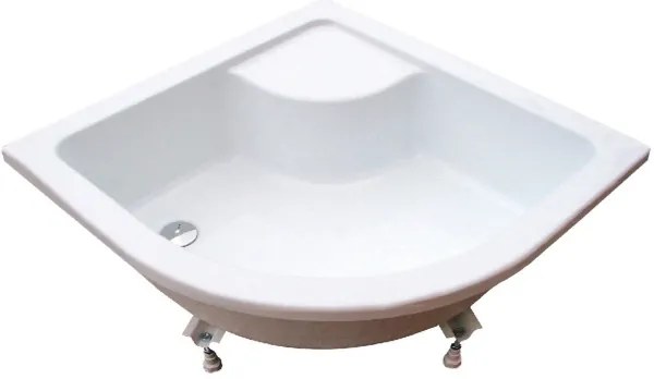 Ravak A217001020 - Štvrťkruhová sprchová vanička SABINA 90x90 cm biela