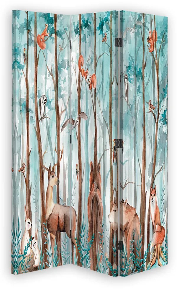 Gario Paraván Les a lesné zvieratká Rozmery: 180 x 170 cm, Prevedenie: Klasický paraván