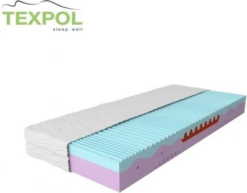 TEXPOL Ortopedický pamäťový matrac MEMO PLUS Veľkosť: 195 x 80 cm, Materiál: Ciana