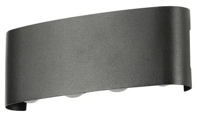 Brilagi - LED Vonkajšie nástenné svietidlo FLAREBOX LED/8W/230V čierne IP65