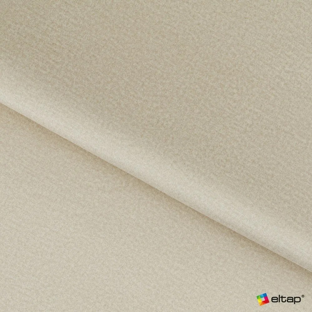 Béžová čalúnená dvojlôžková posteľ s úložným priestorom s roštom 140x200 cm Lamica – ELTAP