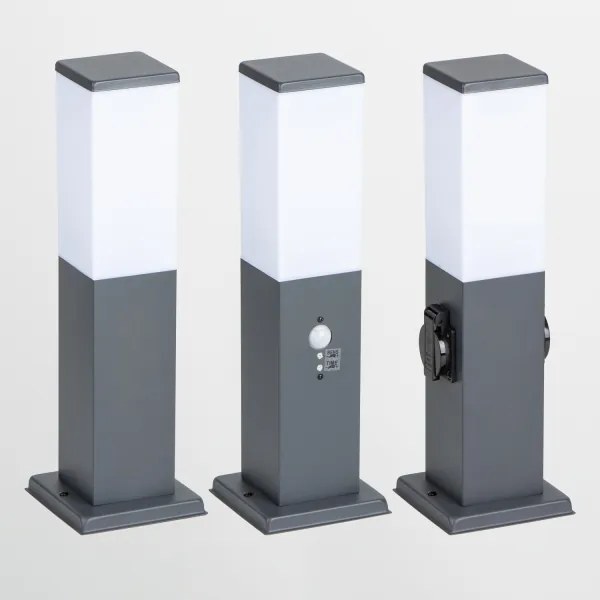BRILAGI - Vonkajšia lampa s čidlom NOVA 1xE27/15W/230V 40 cm IP44 antracit
