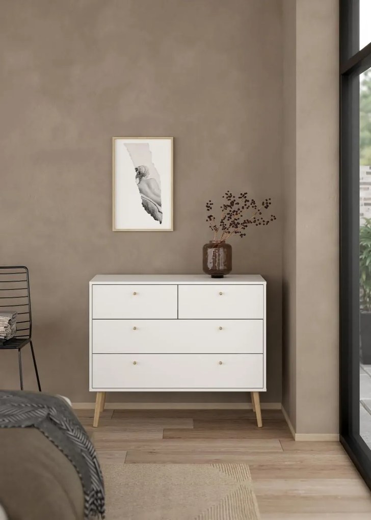 Komoda Boazy 98 cm bílá