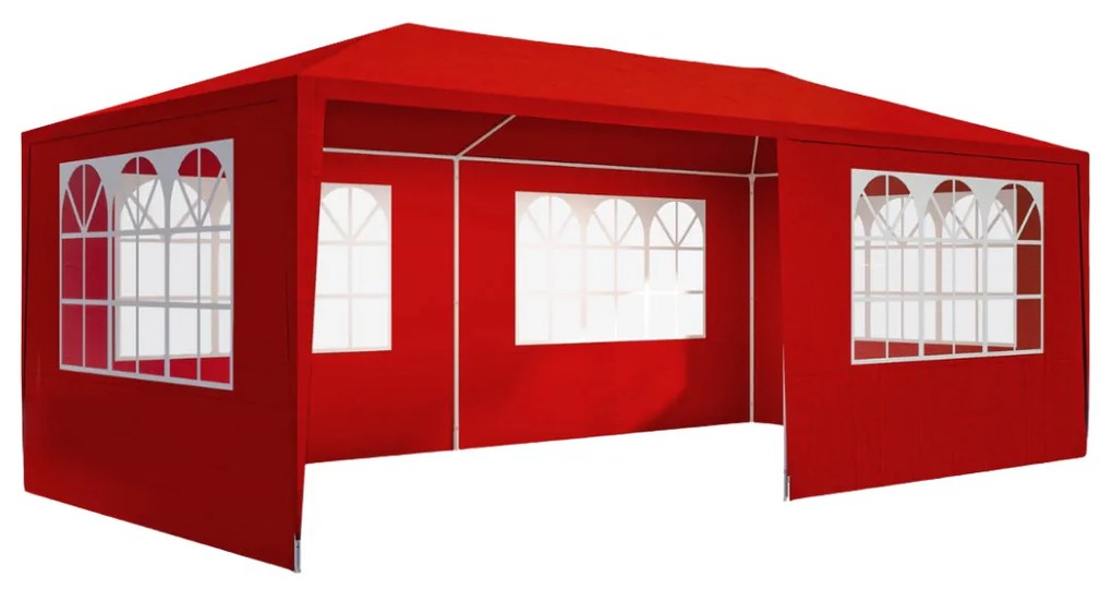 Párty stan NEAPOL, 3x6m, červená Jurhan