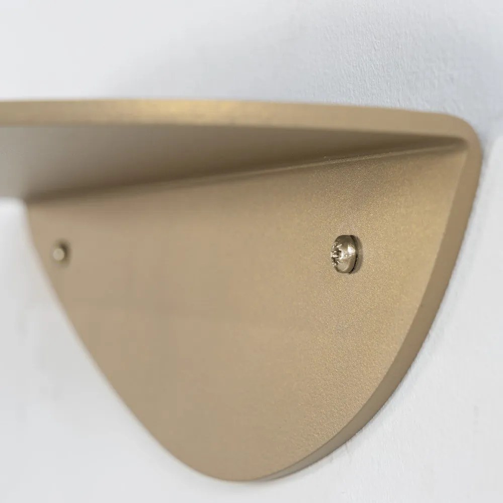 Béžová kovová polica 34 cm Pipa – Spinder Design